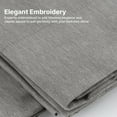 thumbnail image 5 of CGK Linens 6-Piece Extra Deep Pocket Sheet Set With Extra Matching Pillowcases - King Size Bed Sheets Fits 18"-24" Mattresses, Heathered Grey, 5 of 7
