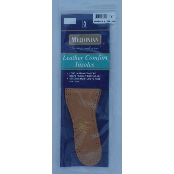 Meltonian Premium Sheepskin Leather Comfort Insoles Women's - Size 5