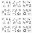 thumbnail image 4 of Sonew Hand‑Made Accessories,DIY Hand‑Made Craft,12Pcs Heat Shrink Sheets Christmas Set Small Patterned DIY Hand‑Made Accessories, 4 of 11