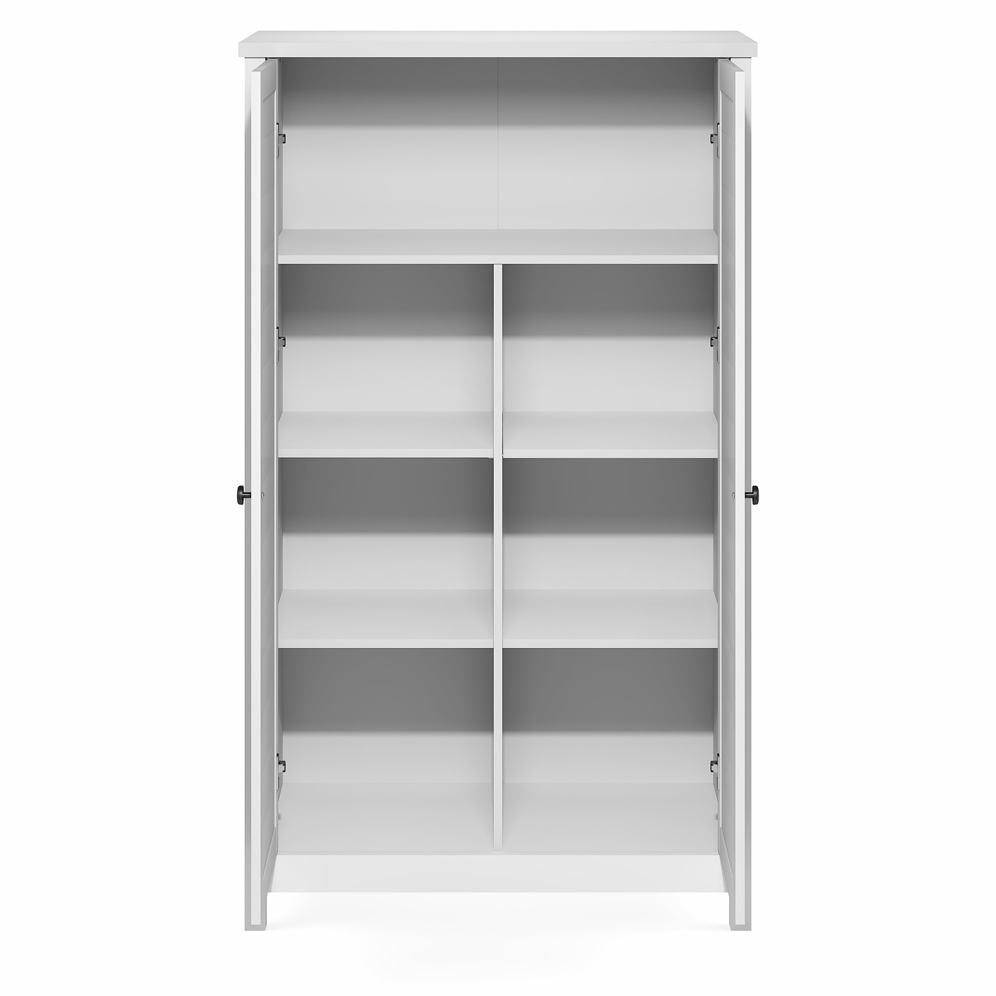 Furinno Robin Storage Kitchen Cabinet with 2 Doors 60H in White