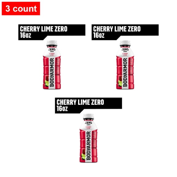 BODYARMOR Cherry Lime Zero Sugar Sports Drink Bottle 16 fl oz - 3 count