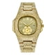 thumbnail image 1 of Reloj de cuarzo para hombre, reloj de pulsera de acero para hombre, reloj de diseño clásico de moda dorado para hombre, 1 of 5
