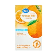 Great Value Sugar-Free Orange Early Rise Drink Mix, 0.14 oz, 10 Count