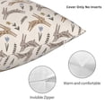thumbnail image 3 of Pofeuu Retro Rabbit Print Double-sided plush pillowcase Square Throw Pillow Covers Pillows Cover for Living Room Bedroom Sofa Couch Cushion Cover（No pillow core）-18"x18", 3 of 7