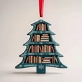 thumbnail image 3 of Cheapark Christmas Book-Shaped Tree Ornament - Unique Hanging Decor For Xmas Tree, Home Holiday Conversation Piece, 3 of 4