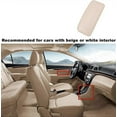 thumbnail image 5 of Automotive Soft Leather Center Console Knee Pad, Universal Car Center Console Knee Leg Elbow Cushion Pad Door Armrest Pad 4pcs Beige, 5 of 5