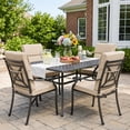 thumbnail image 2 of Aoodor 4-Piece Outdoor Chair Cushions 45 x 22 x 4 Inch Patio Furniture Seat Cushion - Brown, 2 of 10