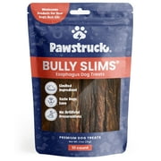 Pawstruck Natural Beef Bully Slims Gullet Chew Sticks for Dogs, 10 Count
