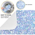 thumbnail image 2 of FREEAMG Light Blue Glitter Texture Dish Drying Mat for Kitchen Counter,Super Quick Absorbent Composite Sponge Dish Drying Pad,Heat Resistant Non-Slip Rack Tableware Mat, 18x24 Inch, 2 of 7