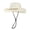 Light Yellow, variant on Shadoumai Women's Raffia Straw Sun Hats Wide Brim Beach Visor Ponytail Hat Packable UPF 80  Vacation Essential