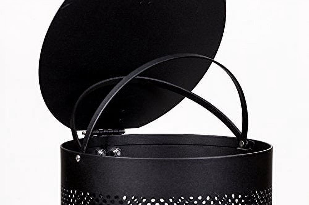 Low Profile Dog Waste Station / Tie-Handle Roll (Black)
