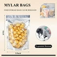 thumbnail image 2 of 50 Pcs Aspire Heat Sealable Reusable Mylar Bag Aluminium Foil Zip Lock Stand Up Pouch Bags w/Notch for Food Storage-3.5 x 6 x 2.5 inch/1 oz, 2 of 6