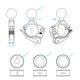 thumbnail image 1 of Ciclismo Soporte para teléfono móvil para bicicleta Kit de soporte para manillar de motocicleta (negro) Likrtyny Para estrenar, 1 of 9