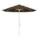 California Umbrella GSCU908170-F71 9 Pi. Marché en Aluminium Parapluie Col Inclinable - Mat Blanc-Oléfine-Teak – image 1 sur 2