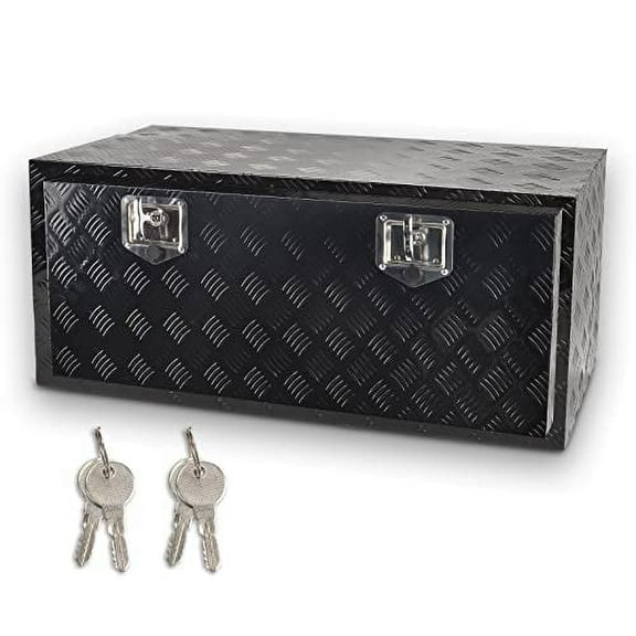 FGJQEFG Lockable Tool Boxes and Organizers, Aluminum Black, 36"x18"x16"