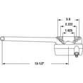 thumbnail image 2 of Prime-Line TH 23028 Prime-Line Single Arm Operator with Crank, 13-1/2-Inch, Surface Mount, Left Hand, White, 2 of 4