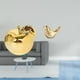 thumbnail image 2 of Estatua decorativa,Escultura de frutas para decoración del hogar para escritorio interior.,Figura de cerámica para escritorio,Figura de pájaros,Figura de pájaro dorado,decoración del, 2 of 8