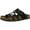 Black/Nubuck, variant on White Mountain Womens Hayleigh Leather Slides Footbed Sandals