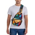 thumbnail image 5 of Lsque Vibrant Rainbow Butterfly A Pattern Cross Chest Bag Diagonally – Premium Durable Front Chest Sling with Adjustable Padded Strap, High-Capacity Storage, 5 of 6