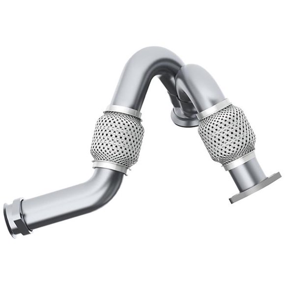 MBRP FAL2313 03-07 Ford 6.0 Powerstroke Turbo Up Ford Dual AL Pipe