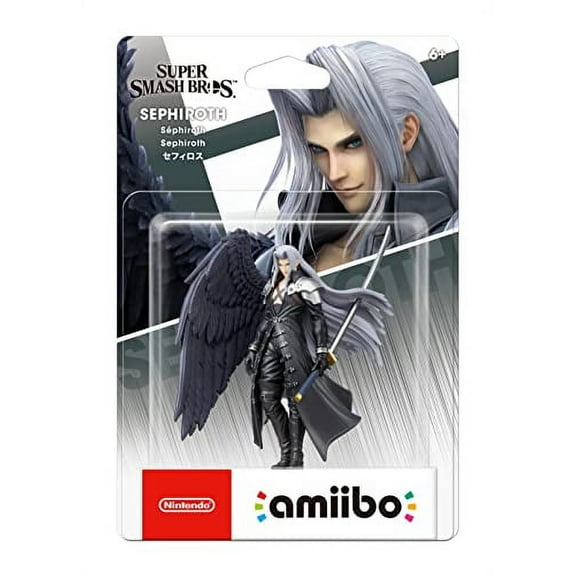 Nintendo amiibo Collectible Sephiroth, Child, Tween, Teen, Adult, Black/Gray, 3.21 oz