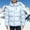 Light Blue, variant on Mens Puffer Coat with Hood Zip Up Packable Quilted Jacket Winter Down Overcoat Warm Parka Jackets