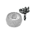 thumbnail image 4 of Beaded Napkin Ring Bulk White - Set of 6, 4 of 4