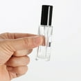 thumbnail image 3 of BToBackYard 5ml Glass Bottle Spray Atomizer Portable Empty Glass Perfume Atomizer Refillable Bottle Container With Spray Applicator Transparent Makeup Tool Black, 3 of 19