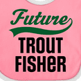 thumbnail image 4 of Inktastic Fishing Future Trout Fisher Boys or Girls Baby Bib, 4 of 4
