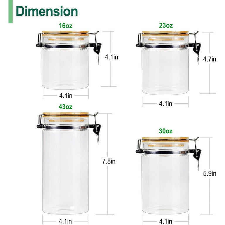 16.7 Cup Plastic Food Storage Canister with Airtight Lid  Food storage, Storage  canisters, Food storage containers organization
