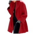 thumbnail image 1 of Plus Size Winter Wool Trench Coat for Women Elegant Long Slim Fit Warm Overcoat Jacket Outerwear, 1 of 7