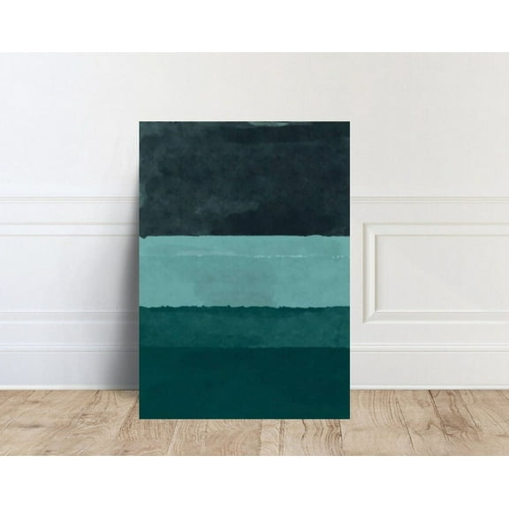 Kna Prints - 1 Pc Poster Light Blue And Dark Blue Mark Rothko , Home Decor, Wall Art Design, UNFRAMED-8x12