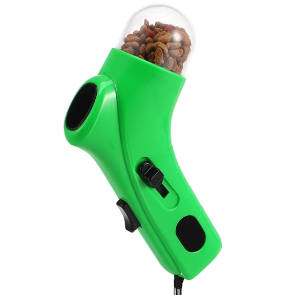 LOLIPPYY Pet Treat Launcher in Green with Ergonomic Handle for Easy Grip and Convenient Use