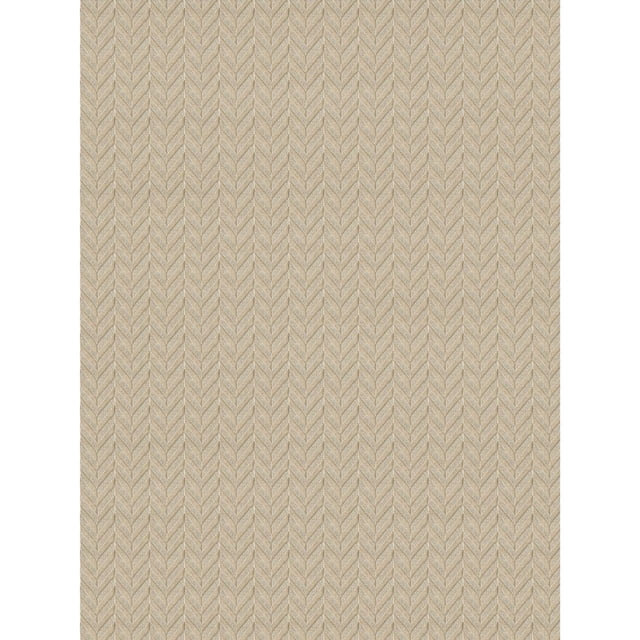 Mainstays 6 ft. x 8 ft. Tan and Grey Needlepunch Jute Outdoor Rug, Silver Mist