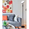 thumbnail image 3 of LED Torchiere Super Bright 70" Floor Lamp (5 Color Settings) 2,100 Lumens,Dimmable Black Metal with Remote, 3 of 5