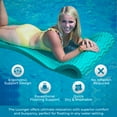 thumbnail image 6 of VOS Wavy Swimming Pool Lounger-Premium Ultra Buoyant Foam Mat for Adults - Pool Floats Accessory for Relaxing in Pools, Lakes, Beaches and Water Parks - UV & Chlorine Resistant (Seafoam Blue), 6 of 8