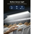 thumbnail image 2 of 5-Pack Under Cabinet Lighting, Upgraded 2200mAh Recharable Under Cabinet Lights Wireless, LED Motion Sensor Light Indoor Closet Lights Under-Counter Light Fixtures for Kitchen, Hallway, 10in, 2 of 4