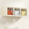 thumbnail image 3 of Mosiee Seasoning Box Spice Storage Organizer Jar Sugar Bowl Salt Shaker Wall Mounted, 3 of 9