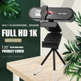 thumbnail image 4 of fashionhome 4K Full HD Streaming Webcam 1080P HD PC Webcam Autofocus for Live Broadcast 1k Black, 4 of 9