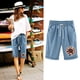 thumbnail image 2 of Pantalones Cortos Casuales Impresos de la Cintura Elástica con Bolsillos, Pantalones Casuales para Todo el Uso Diario de la Temporada, 2 of 3