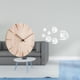 thumbnail image 2 of Reloj de pared de madera, diseño creativo, decorativo, silencioso, para restaurante, oficina, espejo acrílico, pegatinas de pared, peces, extraíble, a, 2 of 8