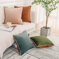 NEXHOME PRO Throw Pillow Covers 22x22 Set of 4, Velvet Decorative Couch