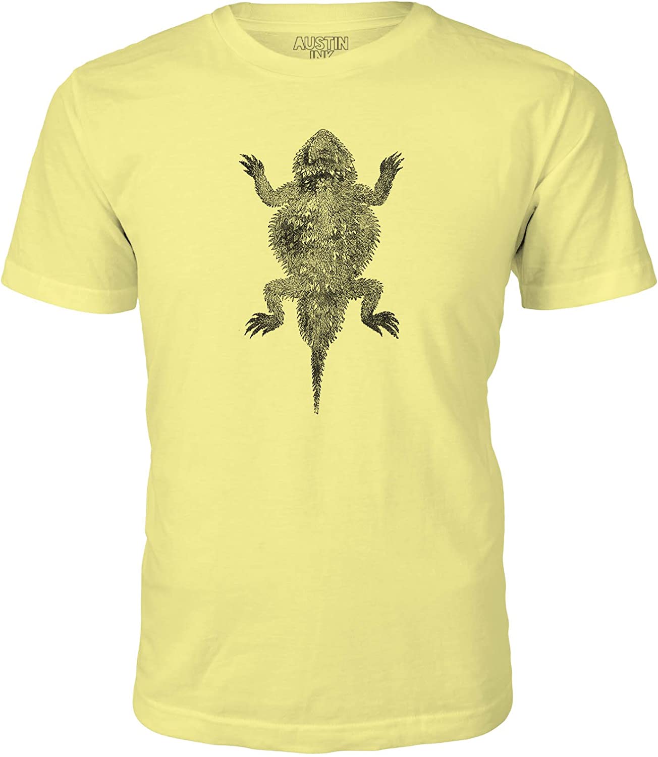 Austin Ink Apparel Short Horned Lizard Short Sleeve Cotton Mens TShirt