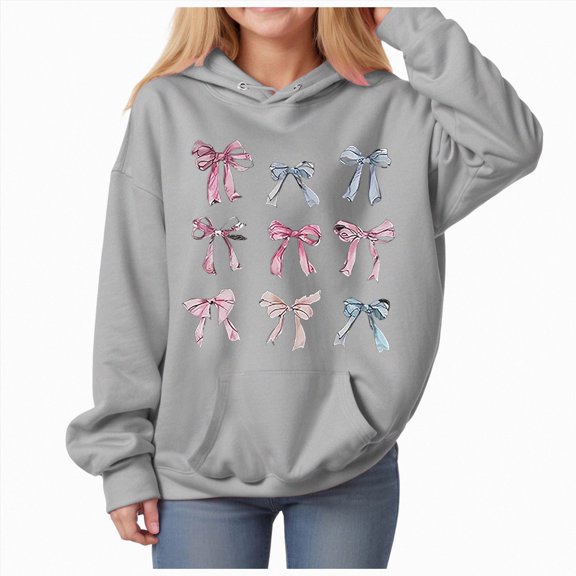 Gubotare Pullover Hoodies for Girls Sweatshirts for Girls Toddler Kids Little Girl's Pullover Tops Hoodies Size 8-10 (Grey,8-10 Years)