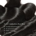 thumbnail image 4 of ASHINE 18 20 22 inch Raw Human Hair Bundles Body Wave Unprocessed for Women Natural Black 3 pcs Bundles, 4 of 7