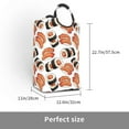 thumbnail image 3 of KLL Sushi Roll Laundry Hamper,Large Canvas Fabric Lightweight Storage Basket Toy Organizer Dirty Clothes Collapsible Waterproof, 3 of 6