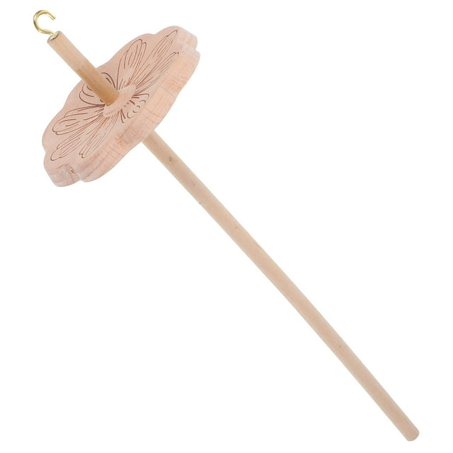 Pieza de rueca de madera para entusiastas de la lana, ideal para manualidades y tejido. Mecanismo accionado por verticilo para una producción fluida de hilo.