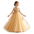 thumbnail image 5 of Little Girl Dresses Starry Sequin Evening Party Gown Elegant Girls Hawaiian Dress Size 8-9T, 5 of 9