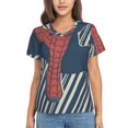 thumbnail image 1 of Spider-Man T-Shirt à Manches Courtes Col en V pour Femmes, 1 of 7