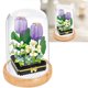 thumbnail image 4 of Bloques de construcción de plantas Bling Bling ramo de plantas en maceta decoración tulipán con cubierta protectora, 4 of 10